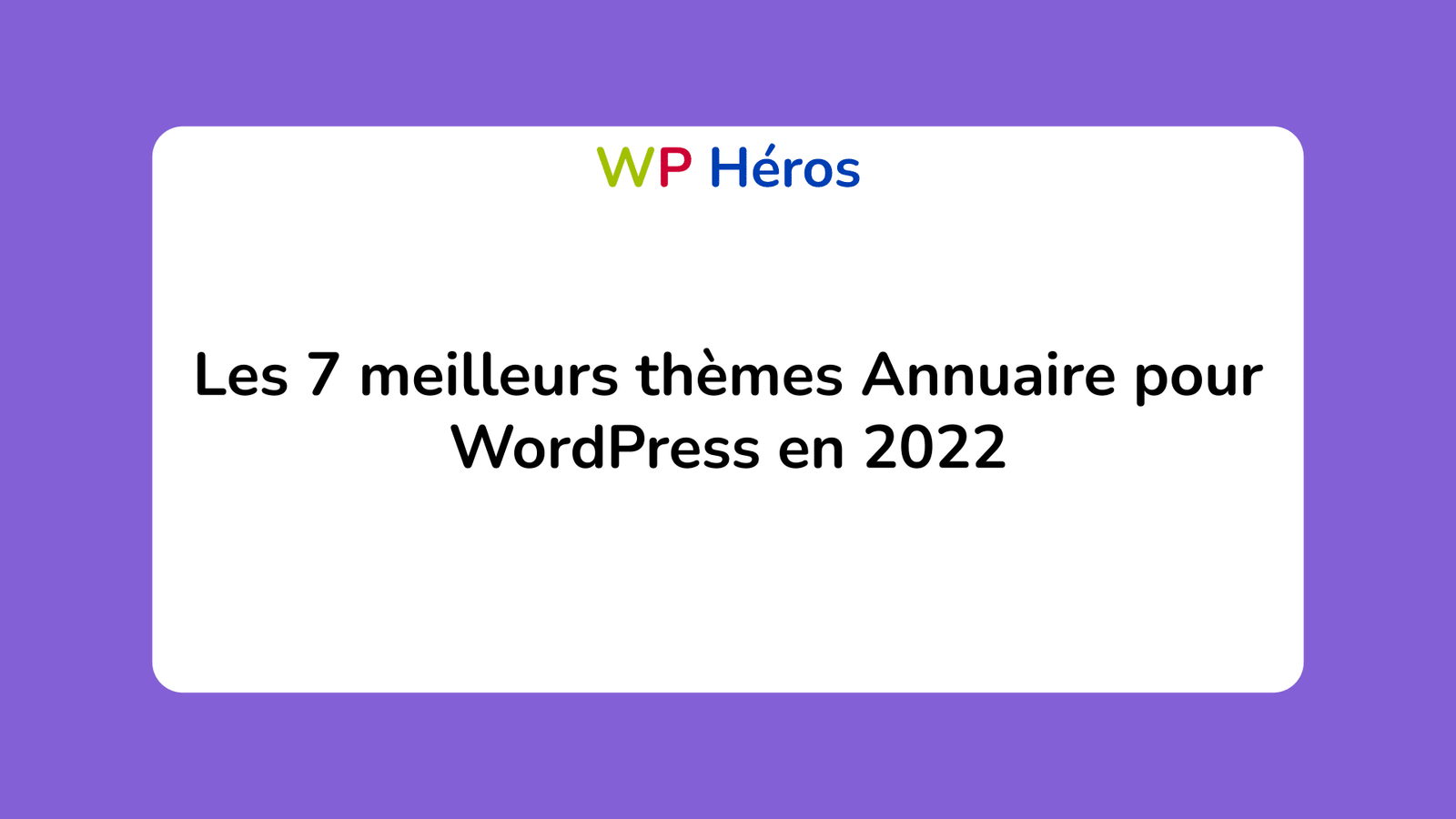 meilleurs thèmes Annuaire WordPress