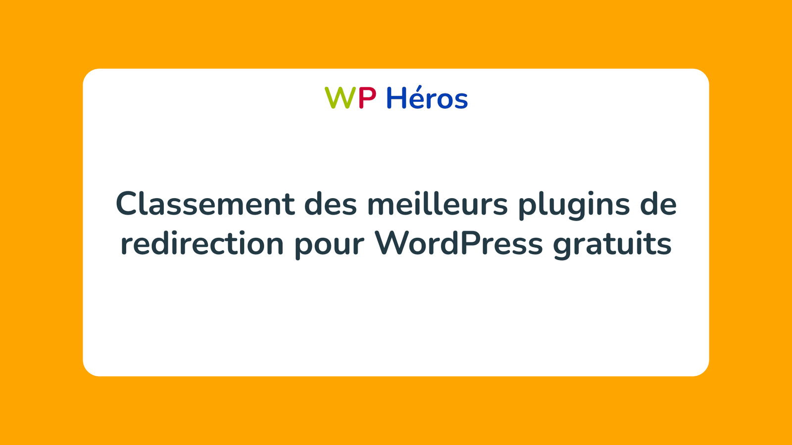 plugins de redirection pour WordPress gratuits