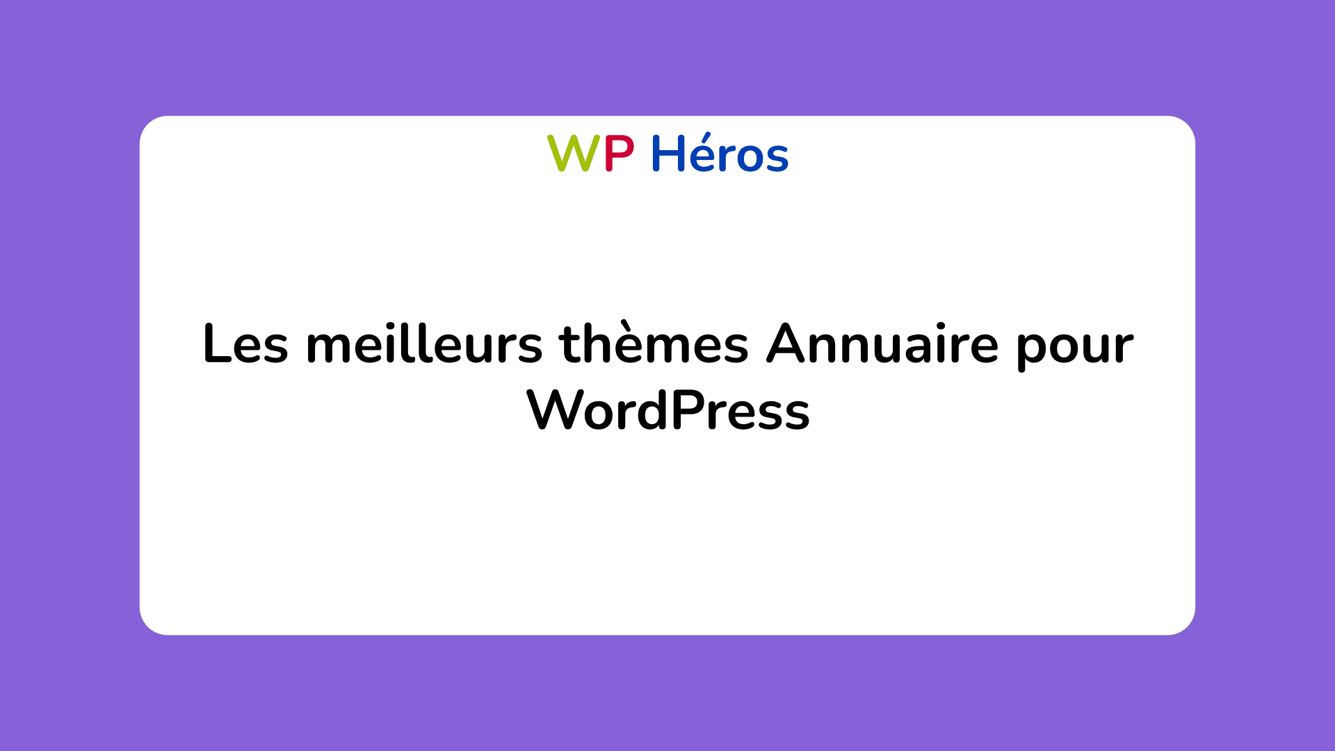thèmes Annuaire pour WordPress