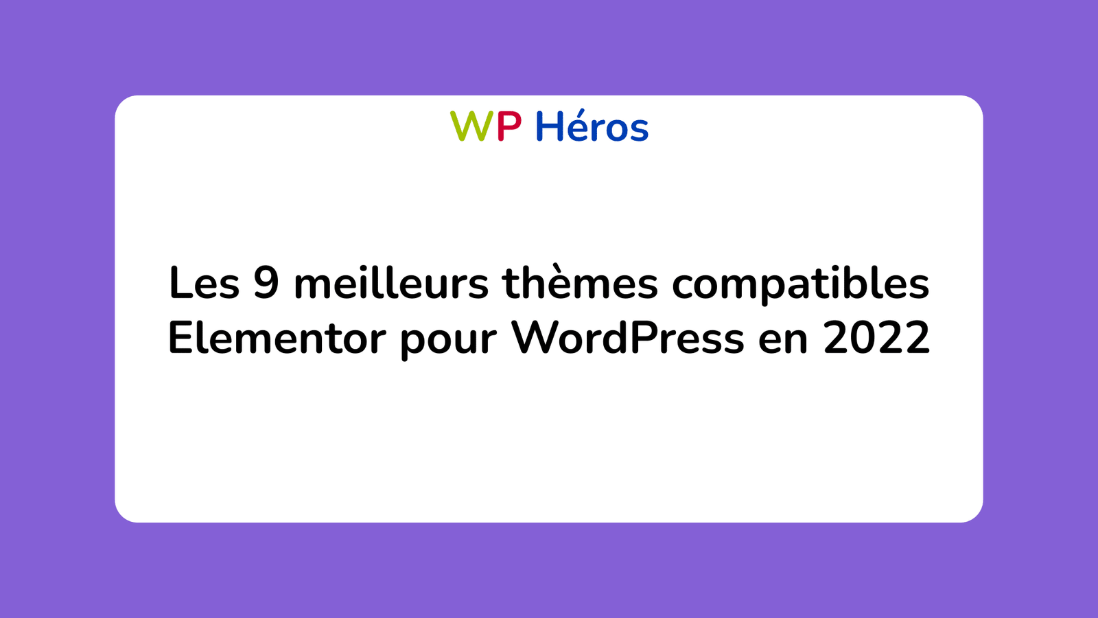 meilleurs thèmes Elementor WordPress