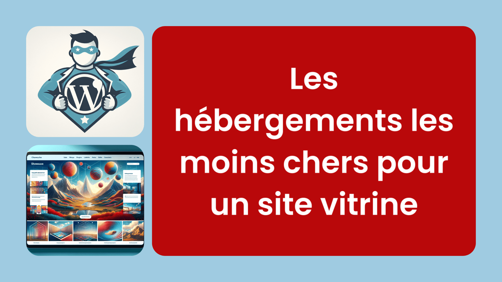 Les hébergements les moins chers pour un site vitrine