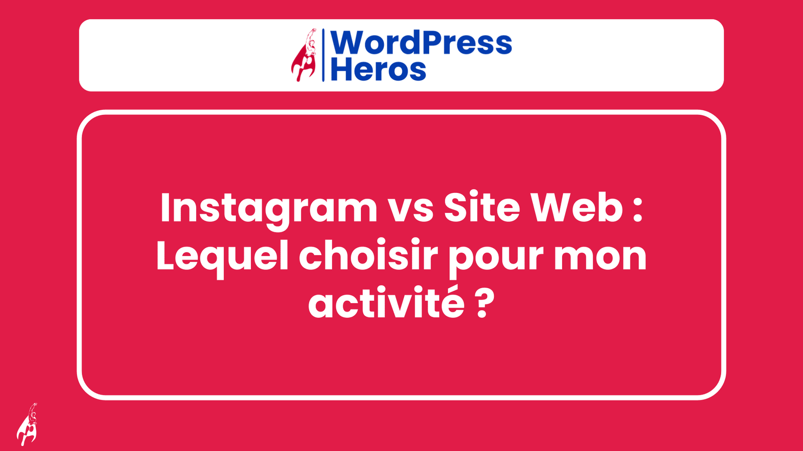 Instagram vs Site Web - Lequel choisir pour mon activité